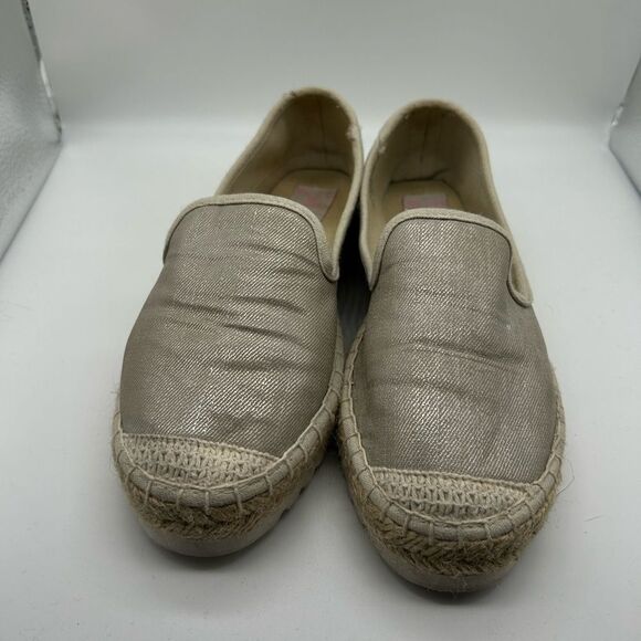 Jellypop Spain Espadrille Loafer in Platinum Size 6M - Picture 3 of 10